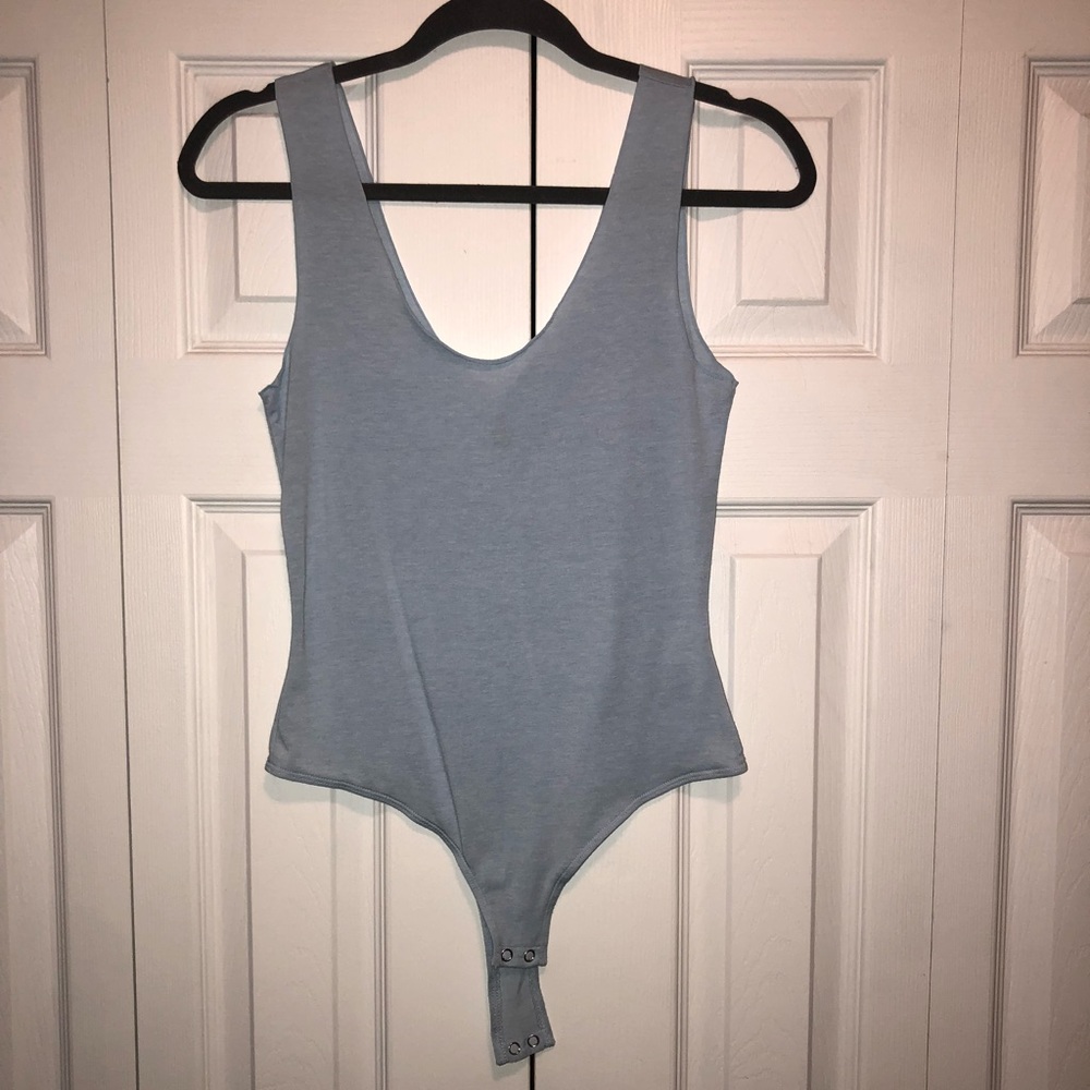Baby blue body suit